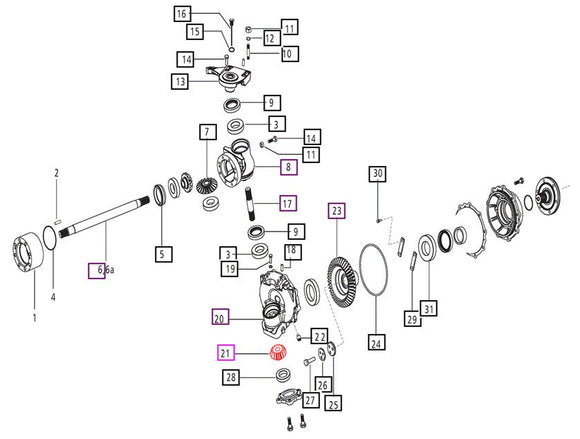 Mahindra Tractor Pinion Bevel Final Reduction 006507338D1 Mahindra Direct Parts