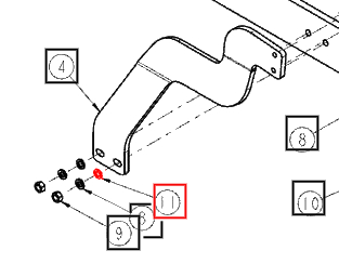 Mahindra Tractor Loader / Backhoe Plain Washer M12 ANSWP12M Mahindra Direct Parts