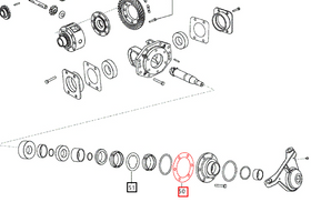 Mahindra Tractor Pinion Centralizing Shim 0.05mm E006505686D1 Mahindra Direct Parts