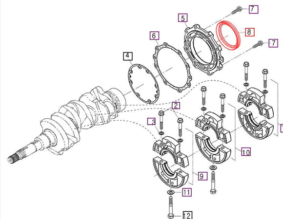 Mahindra Tractor Oil Seal E550004464 Mahindra Direct Parts