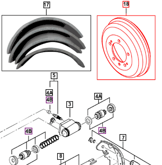 Mahindra Roxor Brake Drum Rear 0099621 Mahindra
