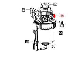 Mahindra Tractor Fuel Filter Head Bleeder Plug Vent 006038460V01 Mahindra Direct Parts