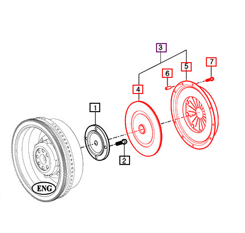 Mahindra Tractor 2545 Gear Clutch Assembly Kit / Package Mahindra Direct Parts