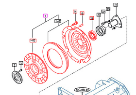 Mahindra Tractor 2555 Gear Clutch Assembly Kit / Package Mahindra Direct Parts