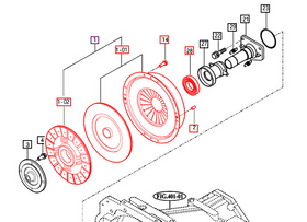 Mahindra Tractor 2565 Gear Clutch Assembly Kit / Package Mahindra Direct Parts