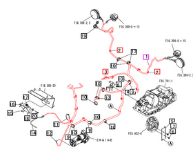 Mahindra Tractor Wiring Harness Rear 19020731000