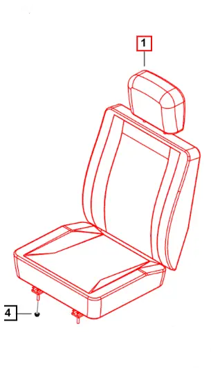 Mahindra Roxor Seat 0110AAD00570N Mahindra