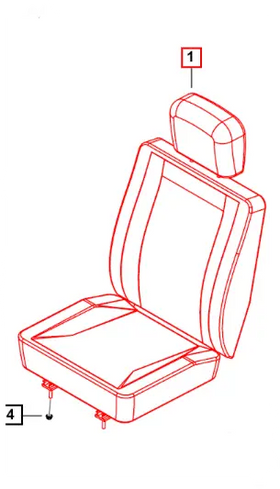 Mahindra Roxor Seat 0110AAD00570N Mahindra