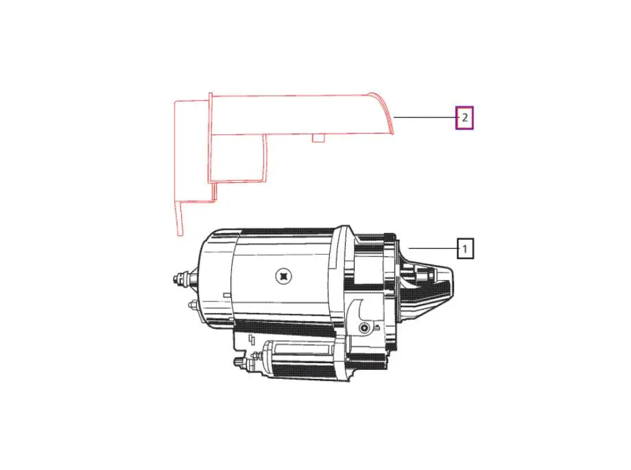 Shield For Starter Motor Mahindra Tractor 005556674R2 Mahindra