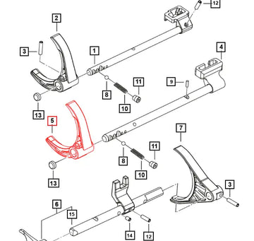 (Sold Out) Mahindra Roxor Shift Fork - 3rd and 4th 0703CAD02650N Mahindra Direct Parts