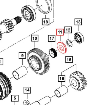 (Sold Out) Mahindra Roxor Washer 5th Driving Gear 5.475 0703DAD05120N Mahindra Direct Parts