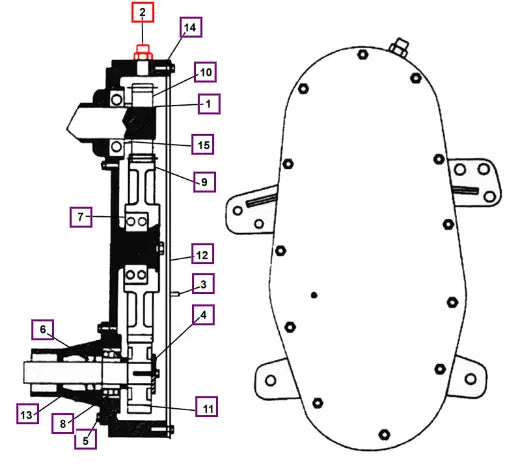 (Sold Out) Mahindra Tractor .50" Pressure Plate Plug L1005000750 Mahindra Direct Parts