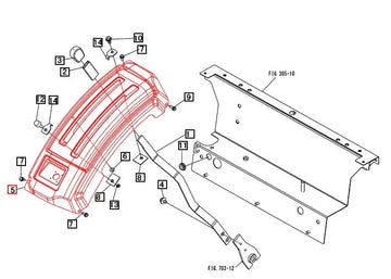 (Sold Out) Mahindra Tractor 3 Point Lever, Guide / Cover Rh 10442489002 Mahindra Direct Parts