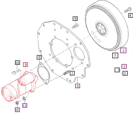(Sold Out) Mahindra Tractor Assy Starter Motor E576063011 Mahindra Direct Parts