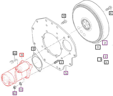 (Sold Out) Mahindra Tractor Assy Starter Motor E576063011 Mahindra Direct Parts