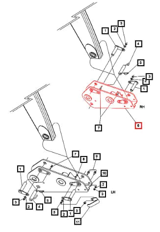 (Sold Out) Mahindra Tractor Bearing Box, Rh KMW10023254 Mahindra Direct Parts