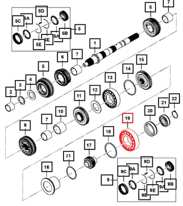 (Sold Out) Mahindra Tractor Bearing Cylindrical Roller Output Shaft 0703DAD06170N Mahindra Direct Parts