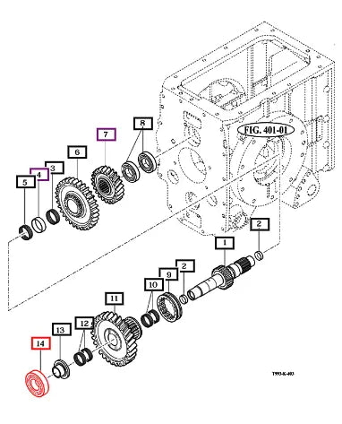 (Sold Out) Mahindra Tractor Bearing, Ball/hl1 V6041106309 Mahindra Direct Parts
