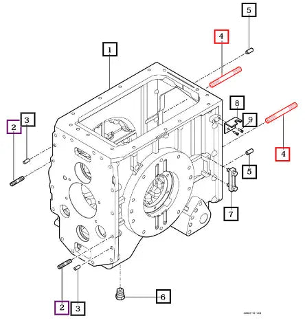 (Sold Out) Mahindra Tractor Bolt , Stud/m16x80 15872500010 Mahindra Direct Parts