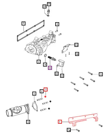(Sold Out) Mahindra Tractor Bracket For Injector Wiring Harness Branch Routing 007705434H1 Mahindra Direct Parts
