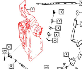 (Sold Out) Mahindra Tractor Bracket Spring Housing 007224870N91 Mahindra Direct Parts