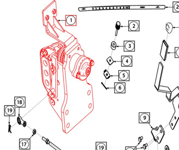 (Sold Out) Mahindra Tractor Bracket Spring Housing 007224870N91 Mahindra Direct Parts