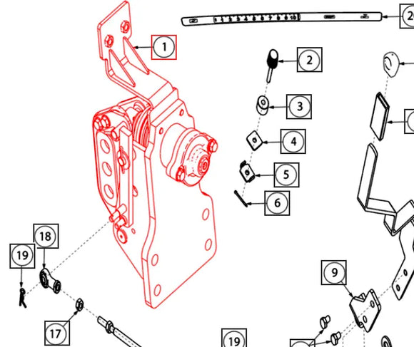(Sold Out) Mahindra Tractor Bracket Spring Housing 007224870N91 Mahindra Direct Parts