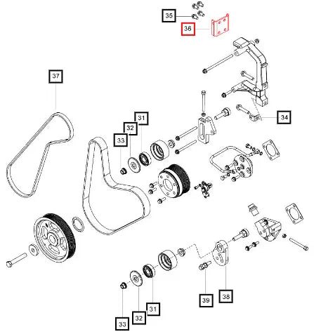 (Sold Out) Mahindra Tractor Bracket Venture Airmass Sensor 006027721D1 Mahindra Direct Parts