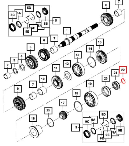 (Sold Out) Mahindra Tractor Circlip Ext - Lug 27.5 X 1.15 SF0601042 Mahindra Direct Parts