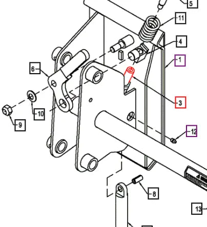 (Sold Out) Mahindra Tractor Connector Pin 1.13 X 4.0 BUH7291199005 Mahindra Direct Parts