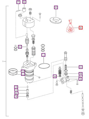 (Sold Out) Mahindra Tractor Control Valve Seal Kit E007204300D91 Mahindra Direct Parts