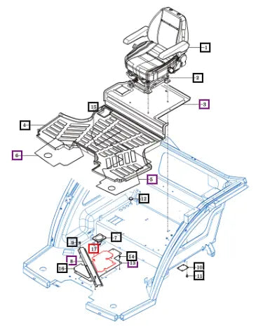 (Sold Out) Mahindra Tractor Damping Pad , Low 15807650050 Mahindra Direct Parts