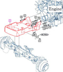 (Sold Out) Mahindra Tractor Front Axle Support 12297501111GB Mahindra
