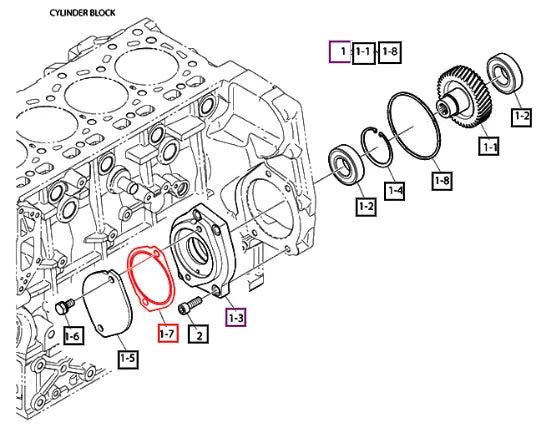 (Sold Out) Mahindra Tractor Gasket 400602-00702B Mahindra Direct Parts
