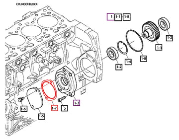 (Sold Out) Mahindra Tractor Gasket 400602-00702B Mahindra Direct Parts