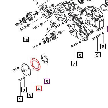 (Sold Out) Mahindra Tractor Gasket - FIP Gear Cover 005554390R1 Mahindra Direct Parts