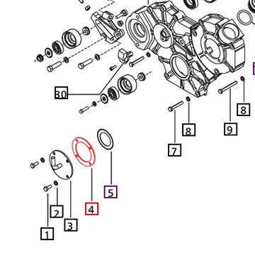 (Sold Out) Mahindra Tractor Gasket - FIP Gear Cover 005554390R1 Mahindra Direct Parts