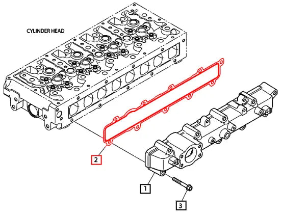 (Sold Out) Mahindra Tractor Gasket, Intake Manifold 400617-00008A Mahindra Direct Parts