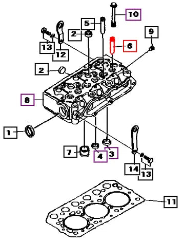(Sold Out) Mahindra Tractor Guide, Inlet Valve 31A0102800 Mahindra Direct Parts