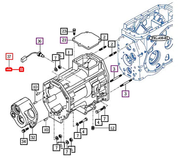 (Sold Out) Mahindra Tractor Harness Assy , Speed Sensor 11446802800 Mahindra Direct Parts
