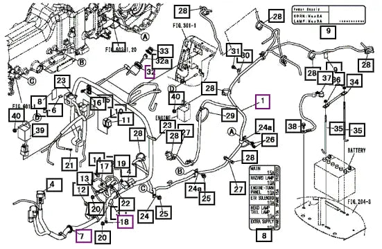 (Sold Out) Mahindra Tractor Harness, M 19470711001 Mahindra Direct Parts