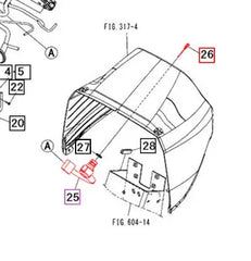 (Sold Out) Mahindra Tractor Ignition Switch w/ Key (Cab Models) 10402881000