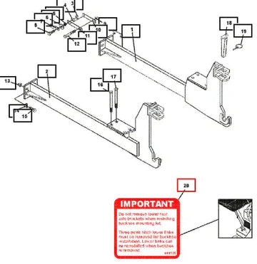 (Sold Out) Mahindra Tractor Important Decal ATI41141 Mahindra Direct Parts