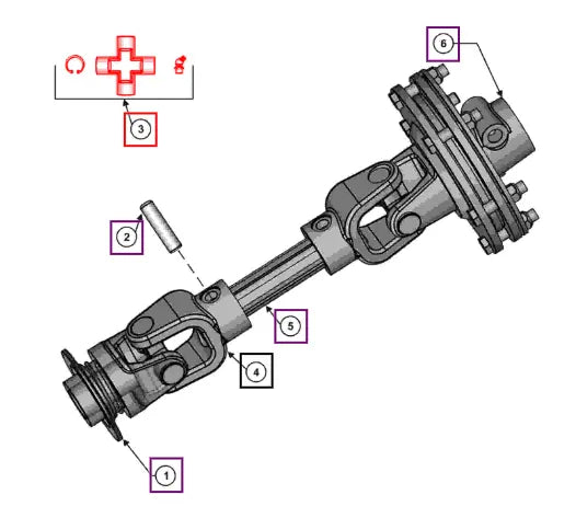 (Sold Out) Mahindra Tractor Kit,cross Bearing - #4 L1002000233 Mahindra Direct Parts