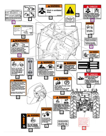 (Sold Out) Mahindra Tractor Label , Cabin 11419045040 Mahindra Direct Parts