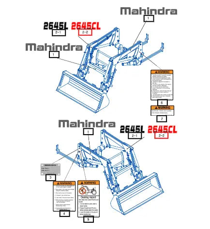 (Sold Out) Mahindra Tractor Label , Name 85755000020 Mahindra Direct Parts