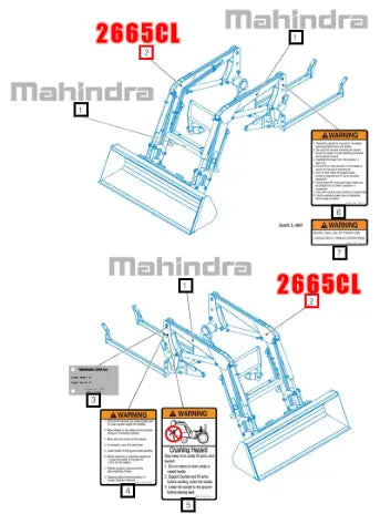 (Sold Out) Mahindra Tractor Label , Name 86125000020 Mahindra Direct Parts