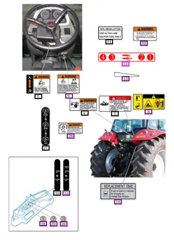 (Sold Out) Mahindra Tractor Label , Port No./aux 15809010040 Mahindra Direct Parts
