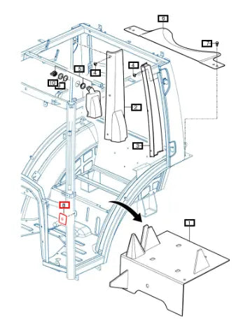 (Sold Out) Mahindra Tractor Label , Seal Panel 12396400010 Mahindra Direct Parts