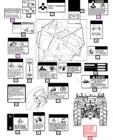 (Sold Out) Mahindra Tractor Label, Cabin 12609045040 Mahindra Direct Parts